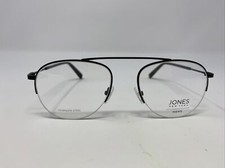 JONES NEW YORK EYEGLASSES FRAME J359 MATTE BLACK 53-19-145 BLACK HALF RIM W435