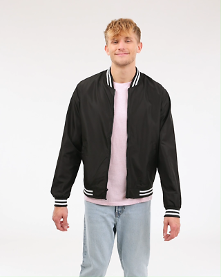 🔥 Independent Trading Unisex Lightweight Bomber Jacket Up To