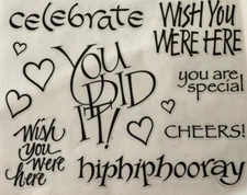 YOU ARE SPECIALStickers(12pc) Mrs.Grossman's•Celebrate•Cheers •Heart•Card Making