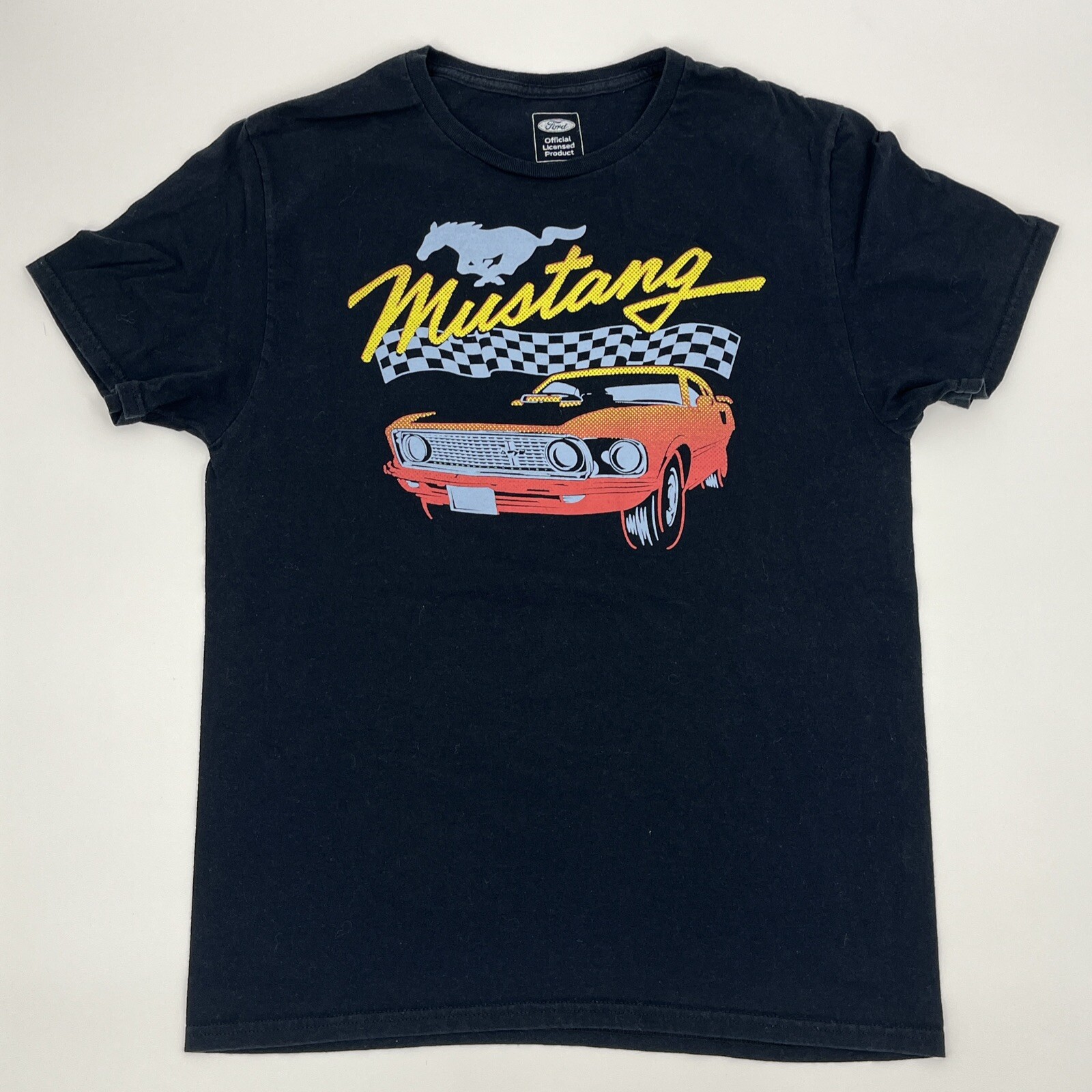 PONY T shirt nera Ford Mustang licenza ufficiale uomo medio in perfette condizioni