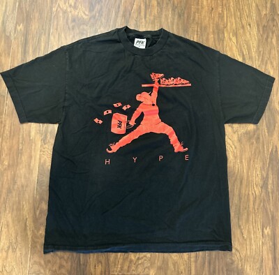 Vintage PFK Playing For Keeps Hype Jumpman Shirt Air Jordan 4 Supreme Streetwear