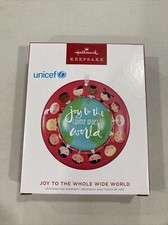2022 Hallmark JOY TO THE WHOLE WIDE WORLD unicef Keepsake Christmas Ornament NEW