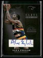 2010-11 Panini Elite Black Box #34 Alex English Elite Series Signatures #/10