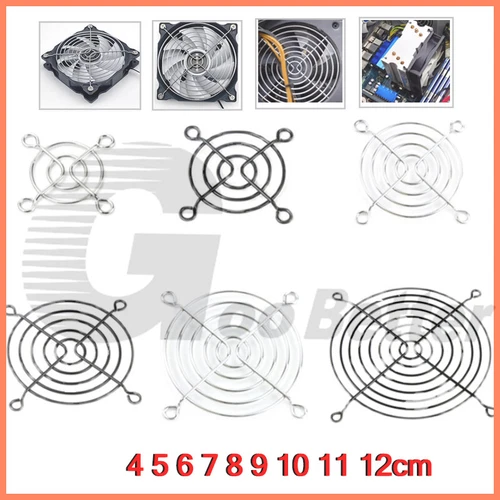 Metal Fan Finger Grill Guard PC Case Cooling Fan Heat Sink Protection Net 4-12cm