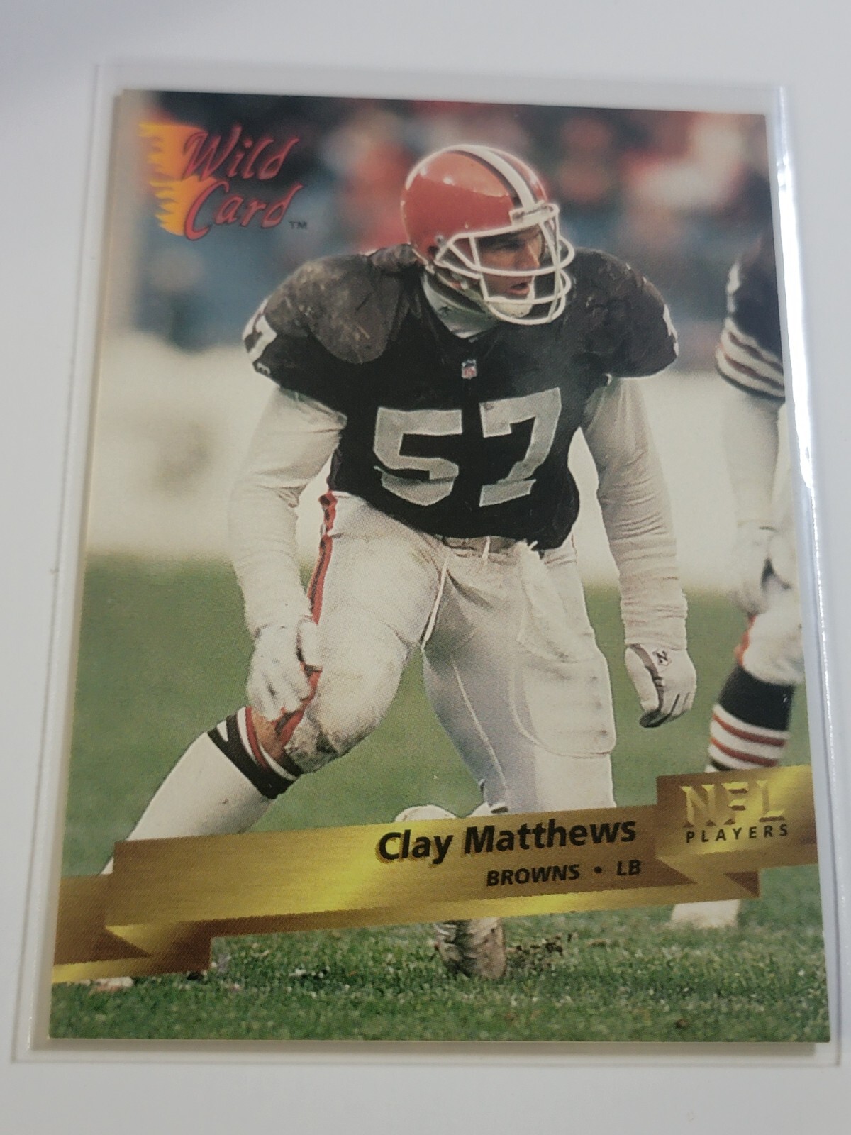 CLAY MATTHEWS 1993 Wild Card #44.  BROWNS