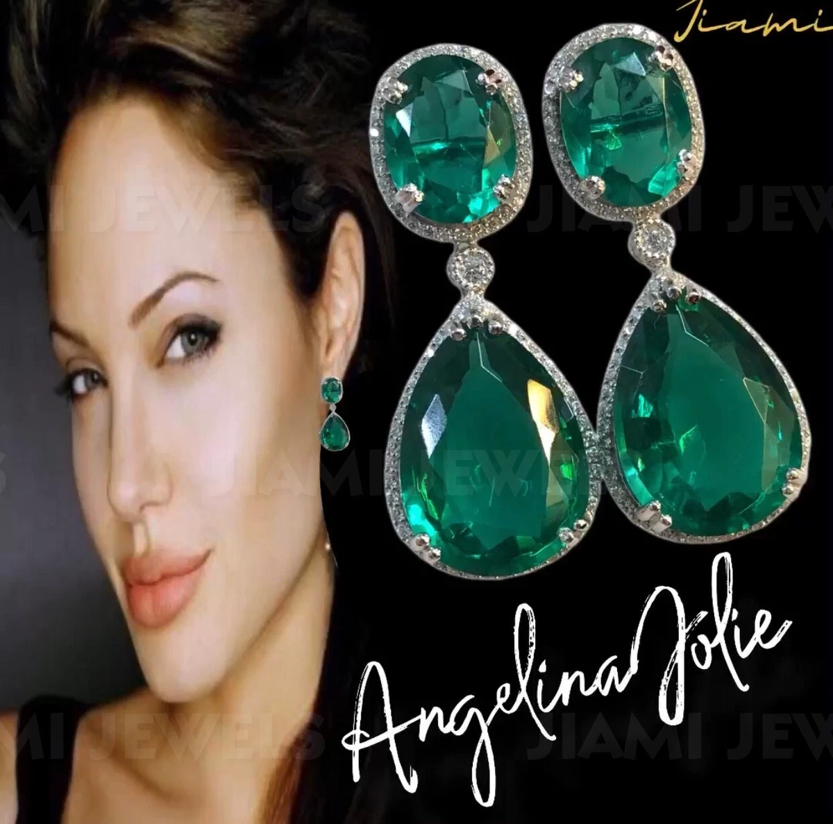 Angelina jolie shop diamond earrings