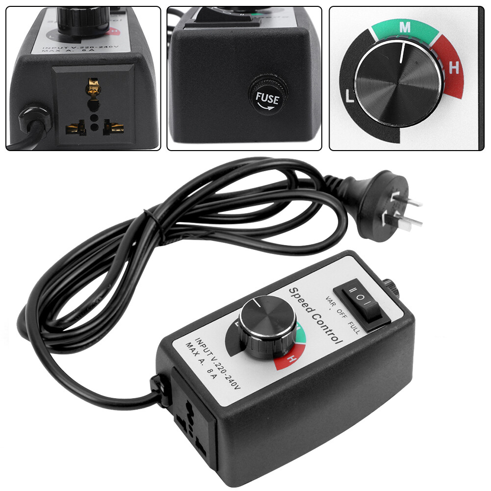 8A 220V240V Variable Speed Controller Control Motor Rheostat For