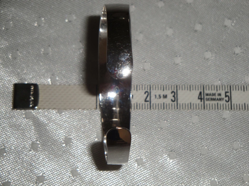 Bracciale vintage in Argento 925 massiccio italiano cristallo solitario princess - Immagine 4 di 4