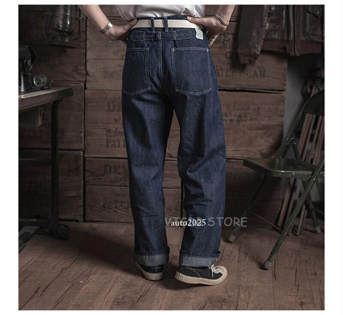 Bronson 1930s Dungarees Civilian Conservation Corps Work Pants 10oz Denim Jeans - Picture 10 of 36