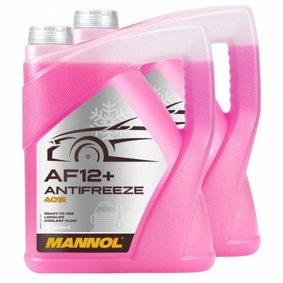 Kühlerfrostschutz MANNOL Longterm Antifreeze 2x 5 Liter Fertiggemisch -40°C rot