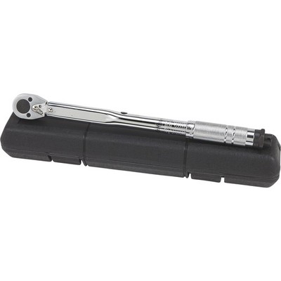 Klutch 3/8in.-Drive Torque Wrench, 5-80 Ft.-Lbs. Torque, 14in.L