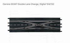 Carrera 30347 Digital 1/32 1/24 Double Lane Change Track for Slot Cars NO BOX 