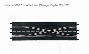 Carrera 30347 Digital 1/32 1/24 Double Lane Change Track for Slot Cars (NO BOX)