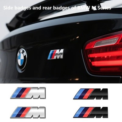 M Performance Sport Badge 3D Emblem Replacement Sticker BMW Logo Trunk & Fender