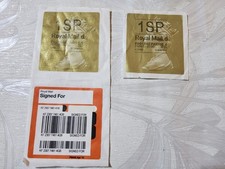 ❤️V RARE❤️2 x 1SP 2013 QE II Machin Gold Horizon Label on paper❤️PLEASE LOOK❤️