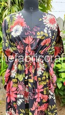 Indian Cotton Kaftan, Comfortable Sleepwear, Kaftan Night Dress