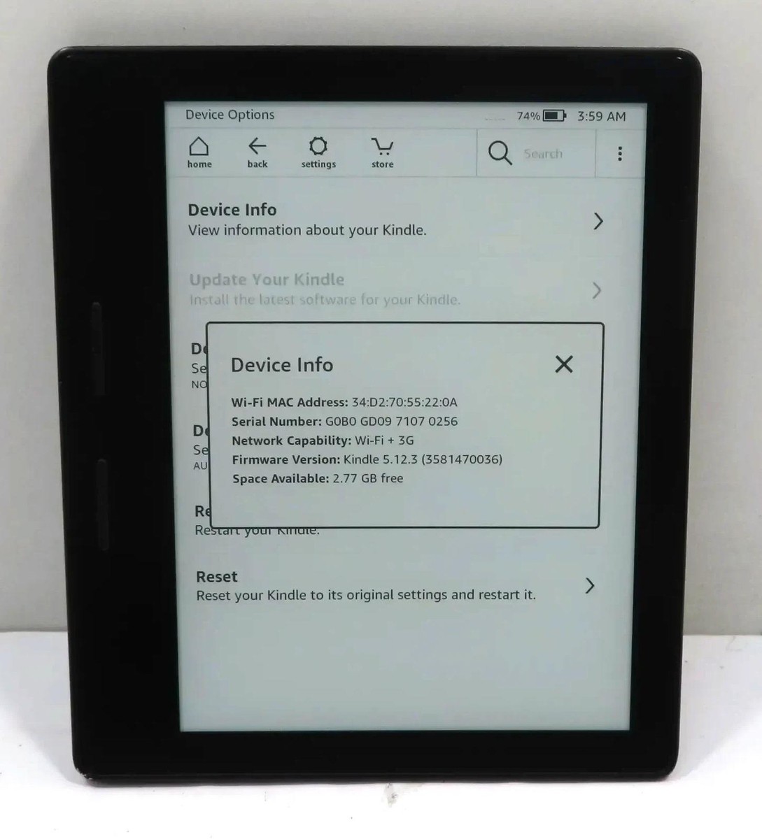 Amazon Kindle Oasis第9世代　32GB Amazon.com: Kindle Oasis E-reader (Previous Generation - 9th