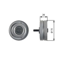 Umlenk-/FüHrungsrolle Keilrippenriemen Drivealign™ Gates T36466 FüR 35 46 28 LT
