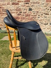 Bates Black Leather Horse Saddle, Used but Excellent Condition