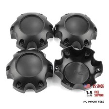 Wheel Center Caps for Ultra Motorsports 6 Lug Center Hubcaps, P/N: 89 Black