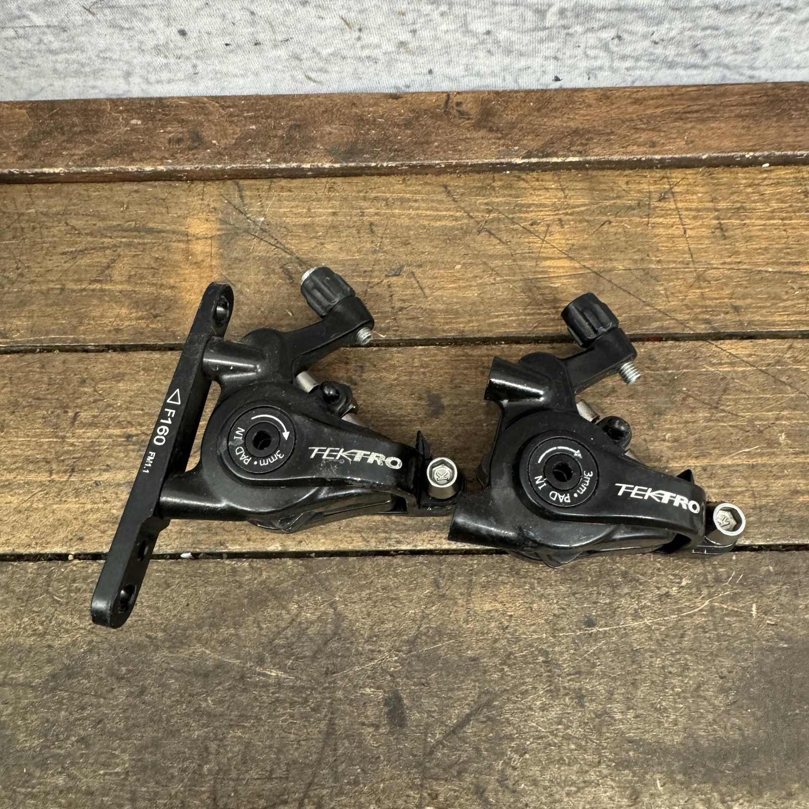 Tektro MD-C550 Mechanical Disc Brake Calipers Set Black F/R Bike MTB Cable
