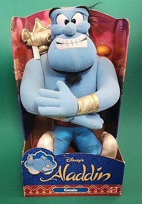 Disney Genie 15'' Plush Aladdin 1992 Mattel Vintage New in Box NIB 