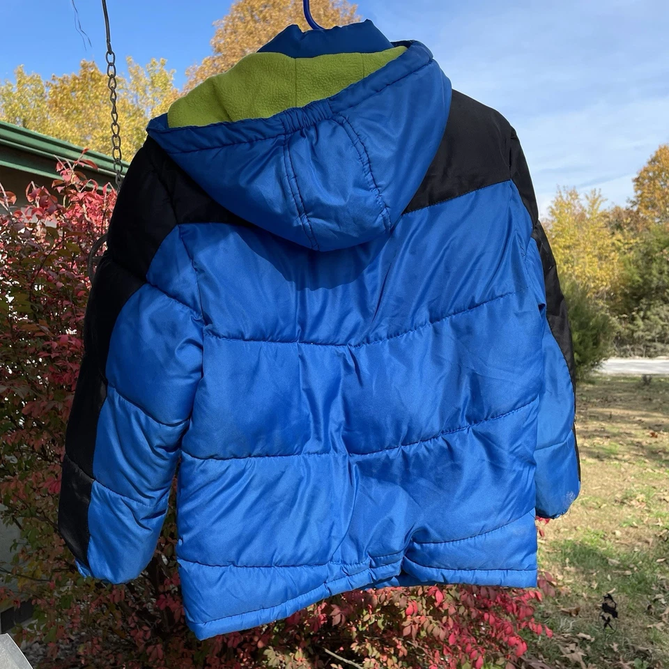Chaqueta Snozu Juvenil Med 10/12 Azul Y Negro Puffy Platinum Collection Foto 4 de 4