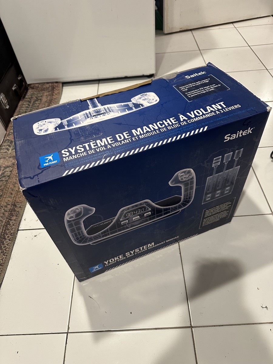 SAITEK Pro Flight Yoke System AND Throttle Quadrant Module PZ44