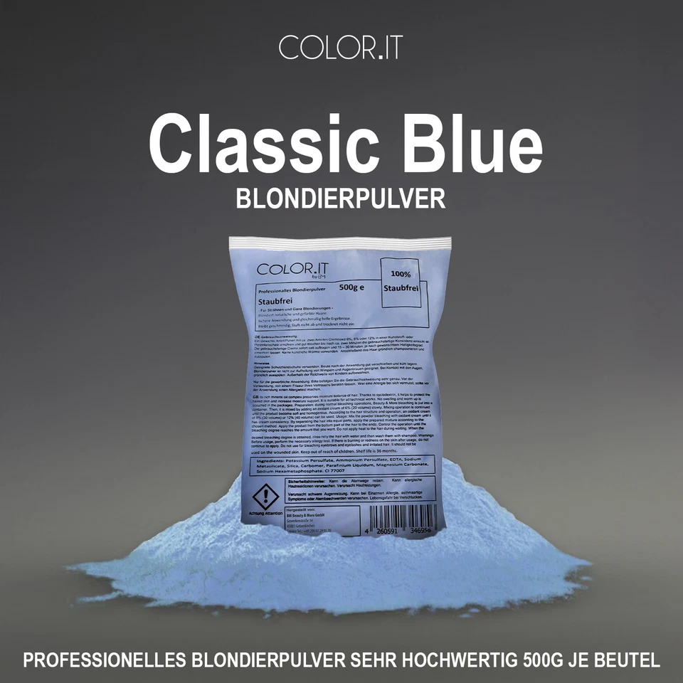 COLOR.IT Blondierpulver - Premium-Haaraufheller (2er Pack) 500g - Bild 3 von 3