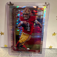 Topps 2025 Topps Chrome Kurtis Rourke Rookies Rookie #307 49ers NFL Card. rookie card picture