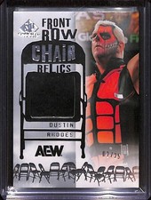 2025 Upper Deck SP AEW Game Used Front Row Chair Relics Dustin Rhodes /25