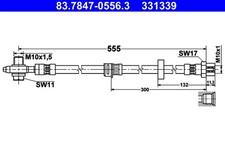 2x Bremsschlauch ATE 83.7847-0556.3/2x M10x1,5 für VW SHARAN 7N1 7N2 TSI TDI 710