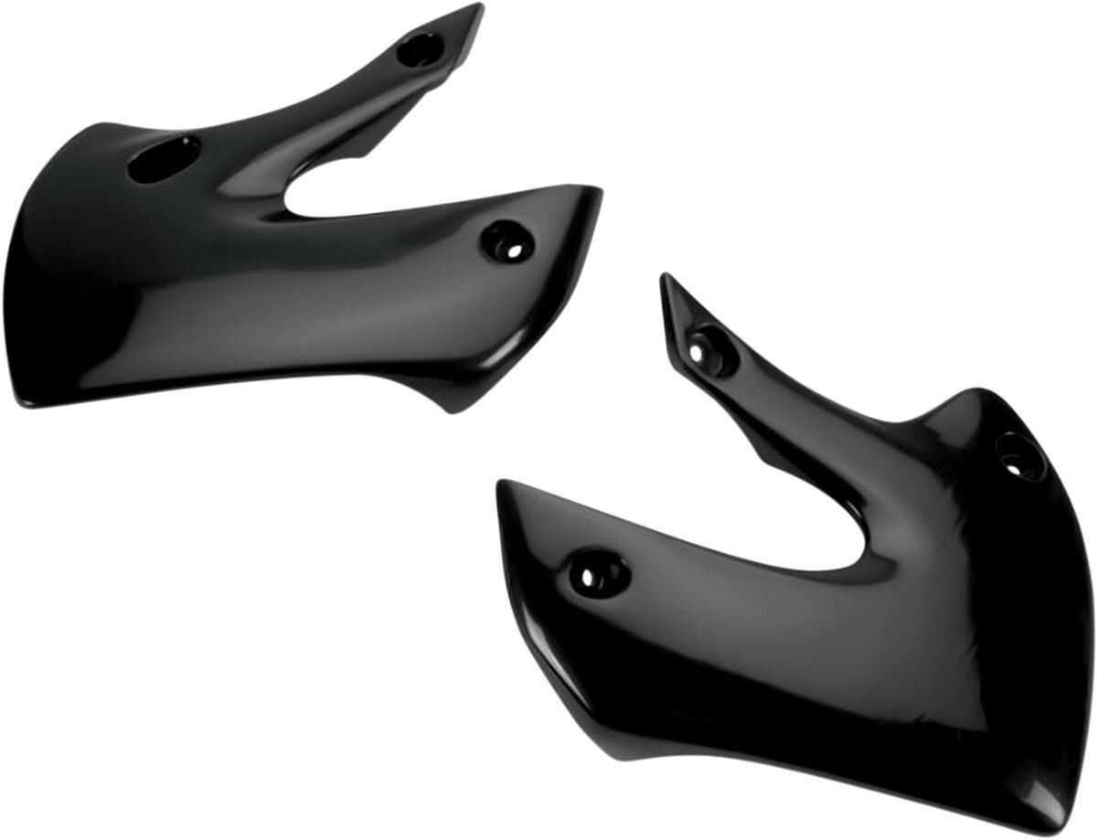 Ufo Black Ka03733#001 - Replacement Radiator Scoops For Kawasaki Klx110 2002-2009 - Image 2