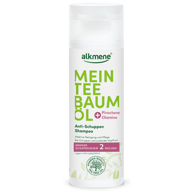 alkmene Teebaumöl Anti Schuppen Shampoo weniger Schuppen in 2 Wochen - vegan 