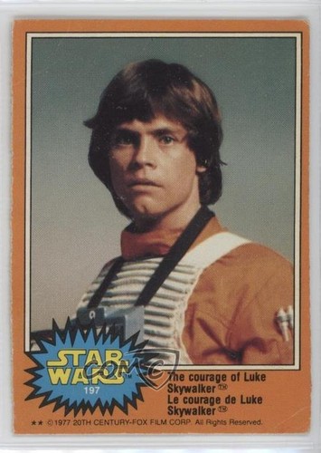 1977 OPC Star Wars #197 The courage of Luke Skywalker — Raw
