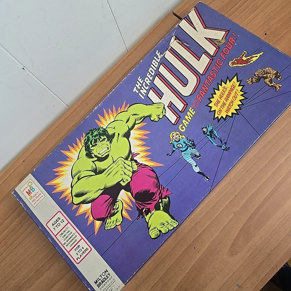 Настольная игра Marvel 1978 The Incredible Hulk с The Fantastic Four ПОЛНАЯ - Изображение 4 из 4