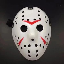 Jason Voorhees Mask Friday the 13th Horror Scary Hockey Mask for Adults Hallow