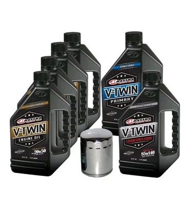 VTTOCK22 Complete Engine Oil Kit for V-Twin Synthetic Blend Harley Dav. Twin Cam