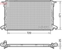 MotorküHler WasserküHler Denso DRM02043 FüR Audi A4 B9 8W2 8WC Avant 8W5 8WD A5