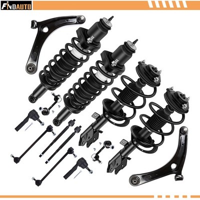For Dodge Caliber 07-12 Complete Struts Assembly Sway Bar + Control Arm Tierods
