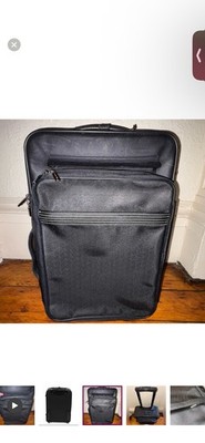 Loewe Anagram Roll Around Suitcase & Briefcase Black Leather Business Bag 2 Way