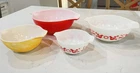 Set of 4 Pyrex Friendship Cinderella Mixing/Nesting Bowls.#s 441, 442, 443 & 444