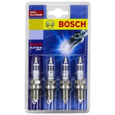 Set of 4 Bosch Platinum Spark Plugs for Kia Rio JB 4cyl G4ED 1.6L 2005 to 2010
