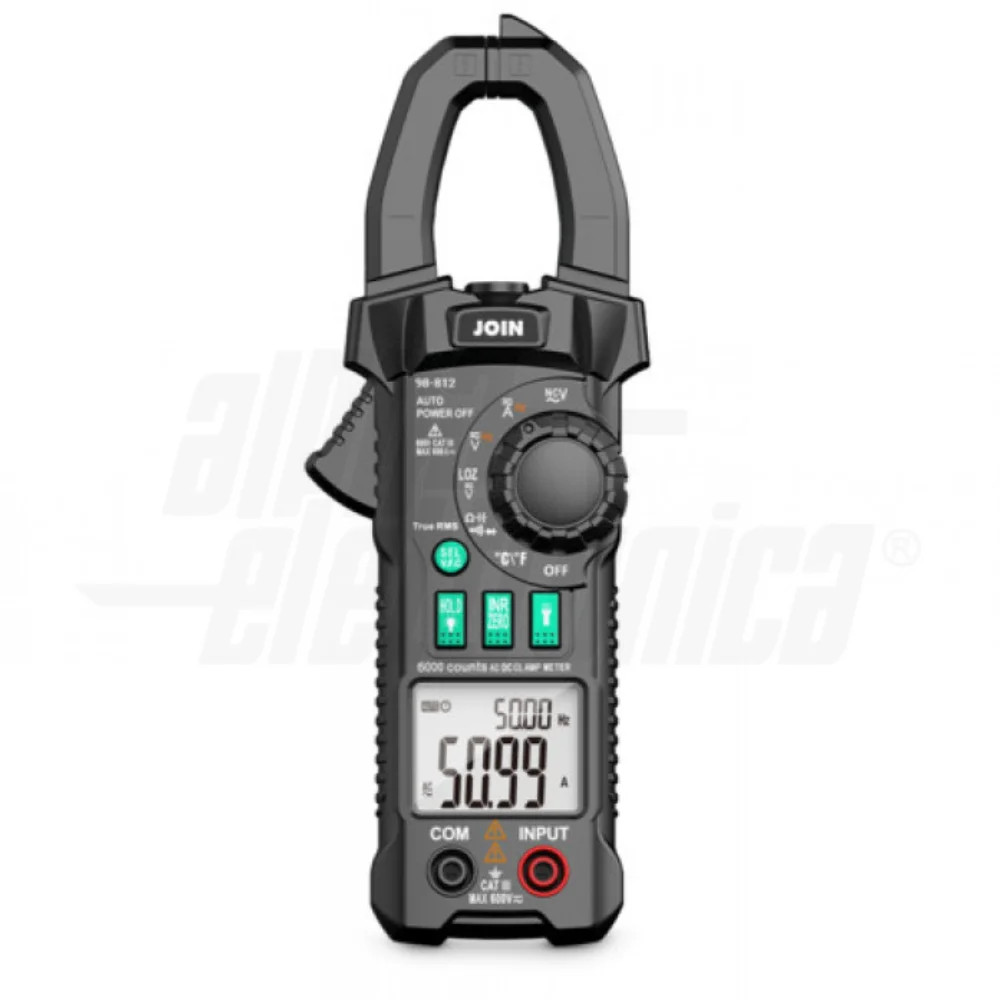 Pinza Amperometrica 600A AC/DC Stabile - Multimetro Digitale Anti-Urto