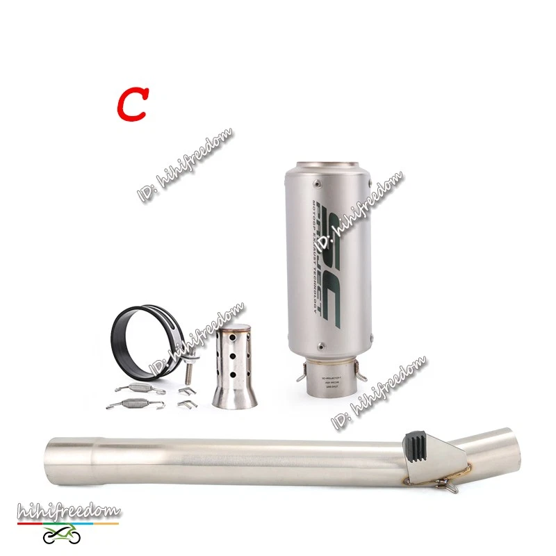 Deslizable para Suzuki Bandit 600 GSF600S 1995-2006 puntas de escape silenciador tubo de enlace medio Foto 4 de 4