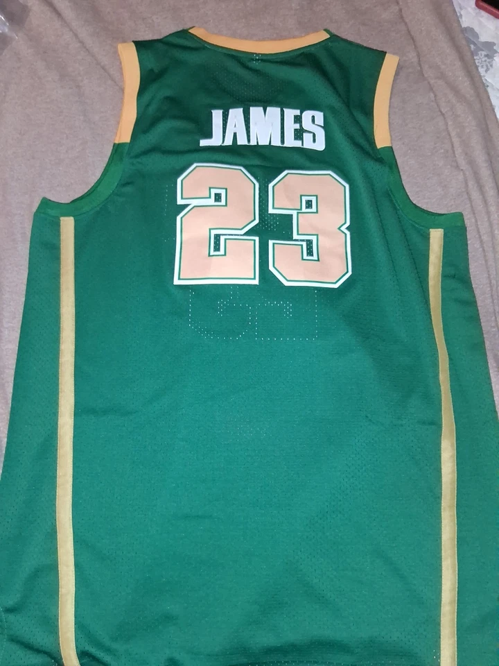 Camiseta deportiva de baloncesto Lebron James St. Vincent St. Mary High School 4xl Foto 3 de 4