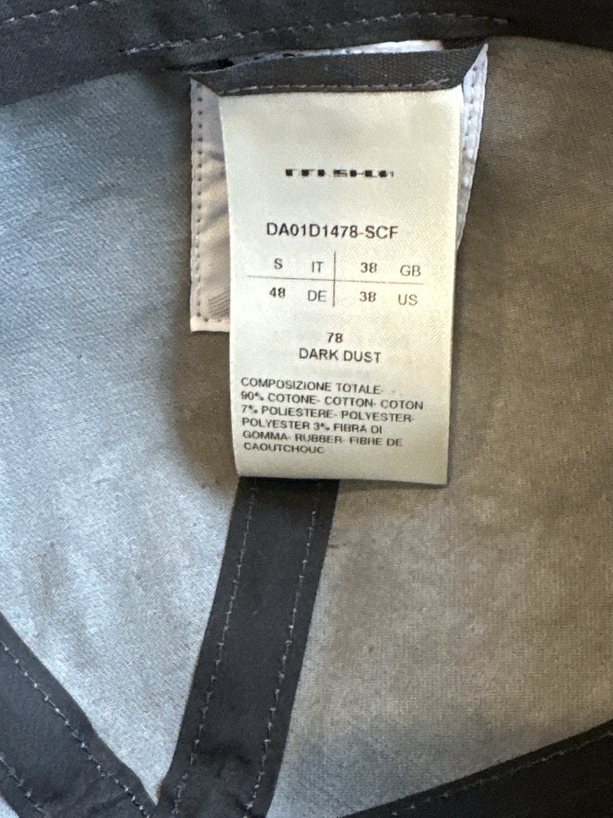 Rick Owens DRKSHDW Dark Dust Baseball Cap Sz Small image 9