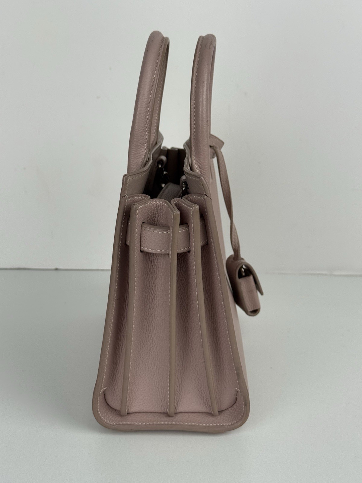 SAINT LAURENT Sac De Jour in pelle di vitello rosa