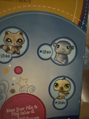 Petshop trio : raton-laveur #1348 +hamster #1349 + pélican