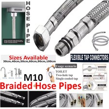 Hose Pipe Flexible Basin Pipe Tap Connectors Water Flexi Tails Flexi Connector